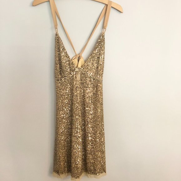 Free People Gold Rush Slip Dress - Picture 5 of 8